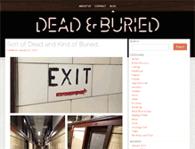 Tablet Screenshot of deadandburied.com.au